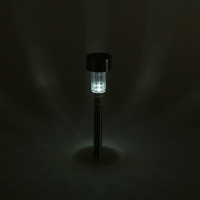 Садовый светильник на солнечной батарее «Цилиндр», 5.5×35×5.5 см, 1 LED, свечение белое