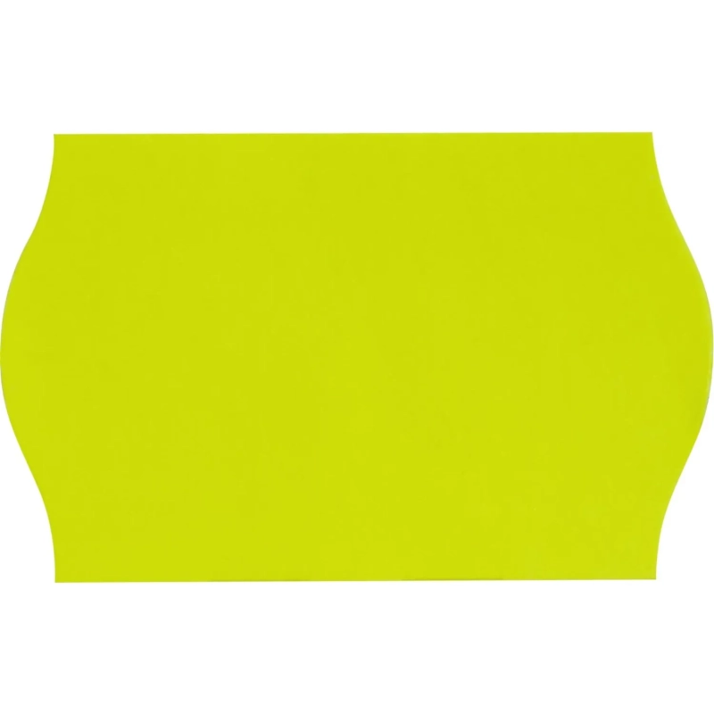 Этикет-лента 26х16 желт волна 1000шт/рул 10рул/уп