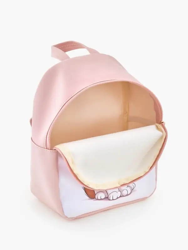 Рюкзак дет 18*8*23 см, Кот, отд на молнии, розовый Рюкзак дет 18*8*23 см, Кот, отд на молнии, розовый