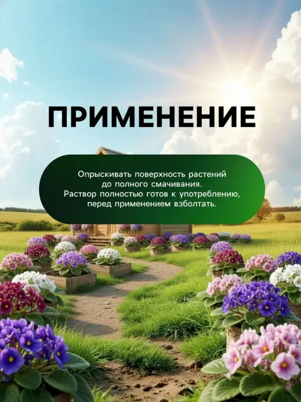 Спрей для фиалок и цветущих комнатных растений Greenlife &laquo;Органический эликсир&raquo;, 500 мл