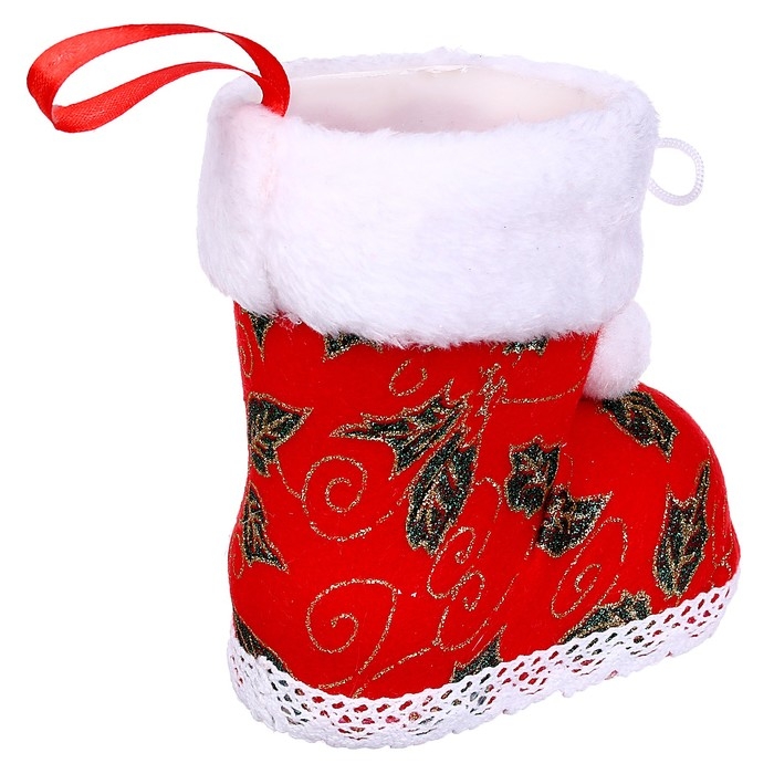 Конфетница «Сапожок», цвет красный Конфетница «Сапожок», цвет красный