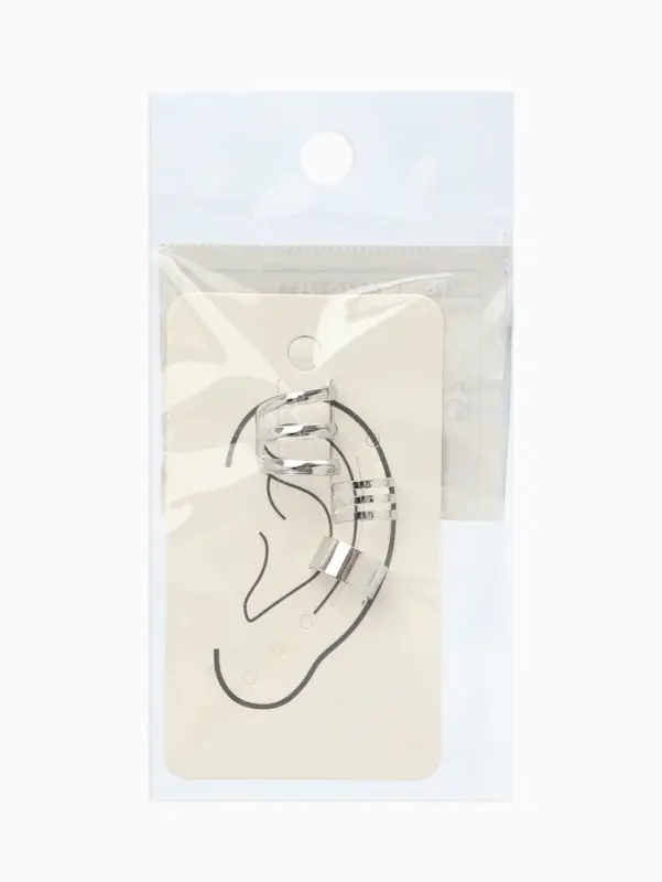 Серьги каффы &laquo;Классика&raquo;, набор 3 шт. цвет серебро