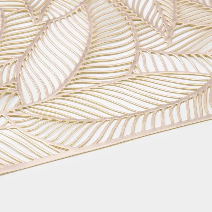 Дорожка на стол Доляна &laquo;Листопад&raquo;, 30&times;150 см, золотая