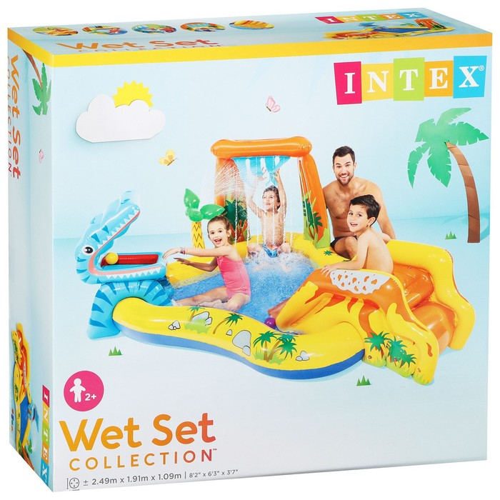 Игровой центр «Динозавр», с распылителем, 249 х 191 х 109 см, от 2 лет, 57444NP INTEX Игровой центр «Динозавр», с распылителем, 249 х 191 х 109 см, от 2 лет, 57444NP INTEX