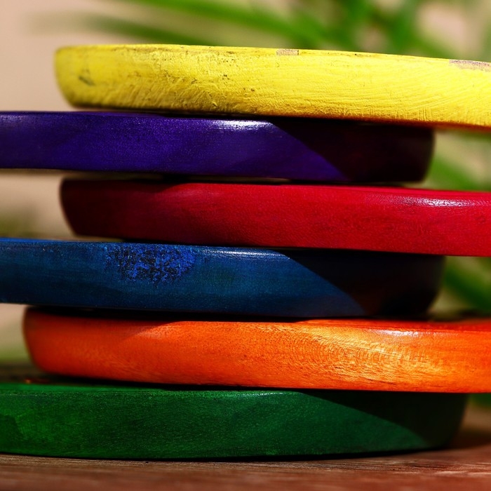 Подставка под благовония  Подставка под благовония "Яркие цвета" 10х10х1 см МИКС