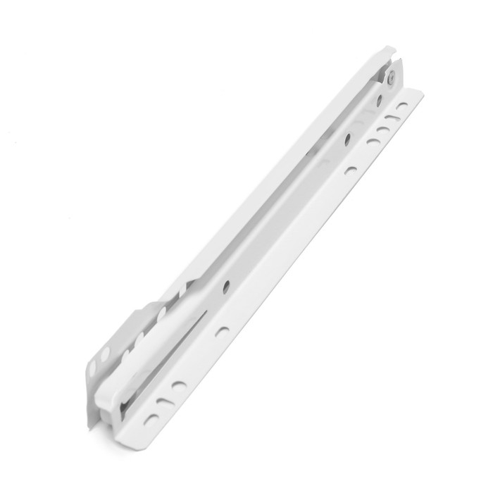 Роликовые направляющие ТУНДРА, L=250 мм, толщина 0,8 мм, белые, 2 шт. Роликовые направляющие ТУНДРА, L=250 мм, толщина 0,8 мм, белые, 2 шт.