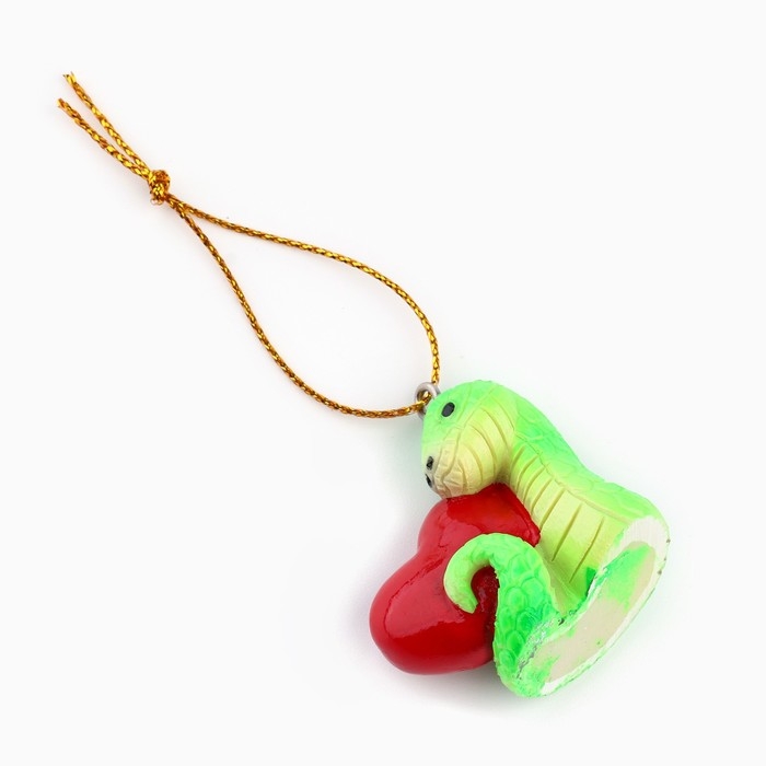 Ёлочная игрушка новогодняя «Змейка», на Новый год, 3,5 х 3,2 см Ёлочная игрушка новогодняя «Змейка», на Новый год, 3,5 х 3,2 см