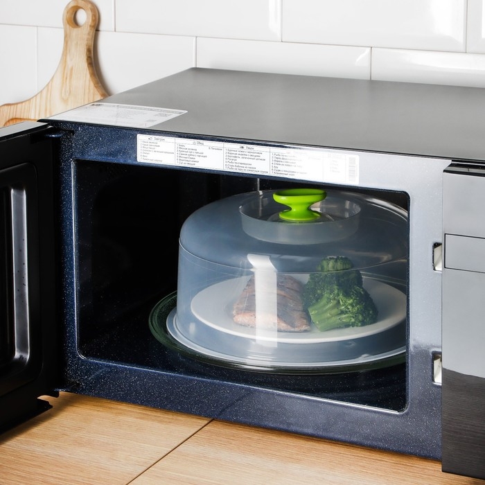 Крышка для СВЧ, d=25 см, цвет микс Крышка для СВЧ, d=25 см, цвет микс