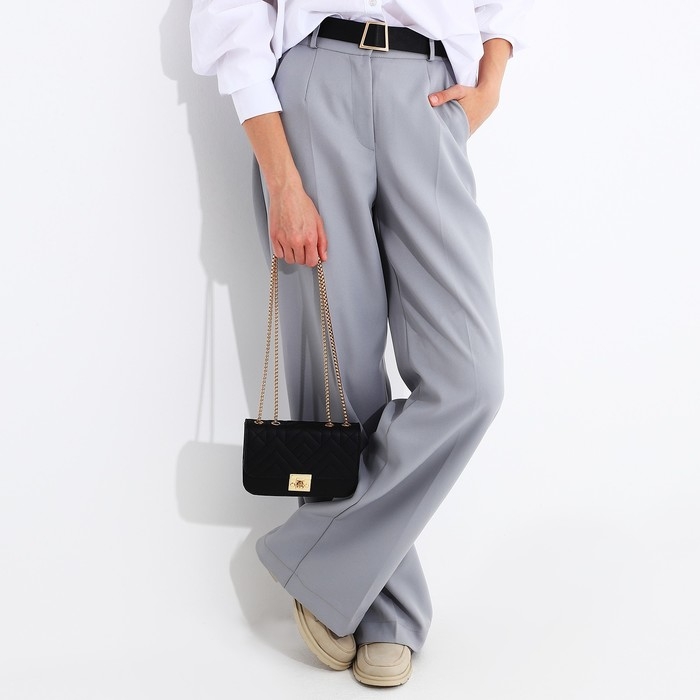 Сумка-мессенджер на клапане, цвет чёрный Сумка-мессенджер на клапане, цвет чёрный