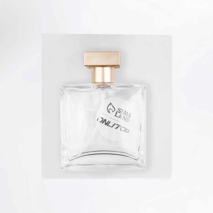 Флакон для парфюма, с распылителем, стеклянный, 50 мл, цвет прозрачный/бронзовый Флакон для парфюма, с распылителем, стеклянный, 50 мл, цвет прозрачный/бронзовый