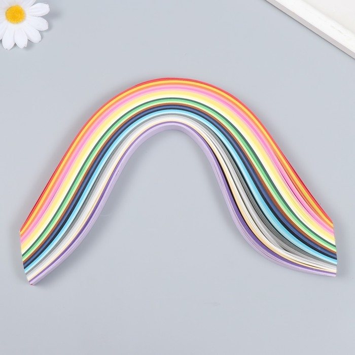 Полоски для квиллинга 260 полосок Полоски для квиллинга 260 полосок "Цветные" ширина 1,5 см длина 34 см