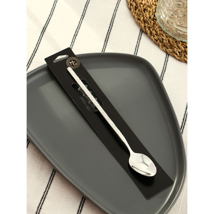 Ложка барная из нержавеющей стали Magistro «Олин», длина 21 см, цвет серебряный Ложка барная из нержавеющей стали Magistro «Олин», длина 21 см, цвет серебряный