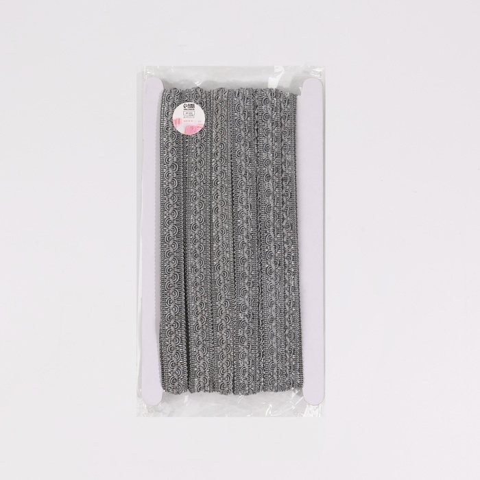 Тесьма декоративная «Змейка», 15 мм, 10 ± 1 м, цвет серебряный Тесьма декоративная «Змейка», 15 мм, 10 ± 1 м, цвет серебряный