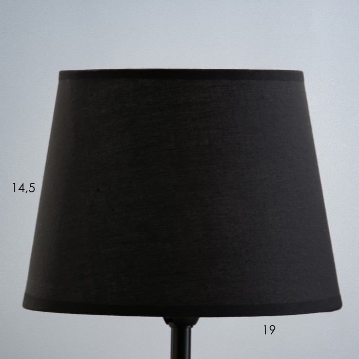 Настольная лампа Настольная лампа "Асфея" Е14 40Вт серо-черный 22х22х37 см RISALUX