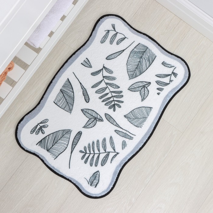 Коврик для дома Доляна «Ливьен», 40×60 см, цвет серый Коврик для дома Доляна «Ливьен», 40×60 см, цвет серый