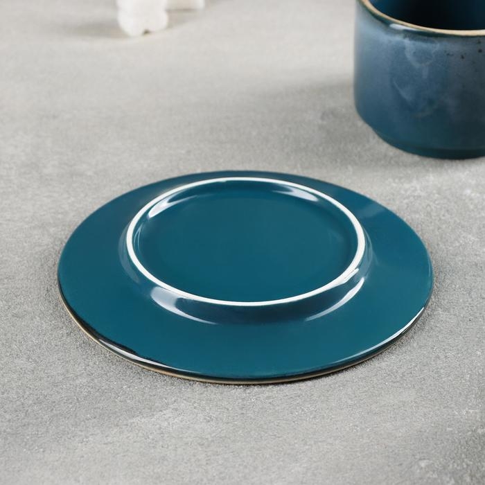 Чайная пара фарфоровая Blu reattivo, 2 предмета: чашка 200 мл, блюдце d=15,5 см Чайная пара фарфоровая Blu reattivo, 2 предмета: чашка 200 мл, блюдце d=15,5 см