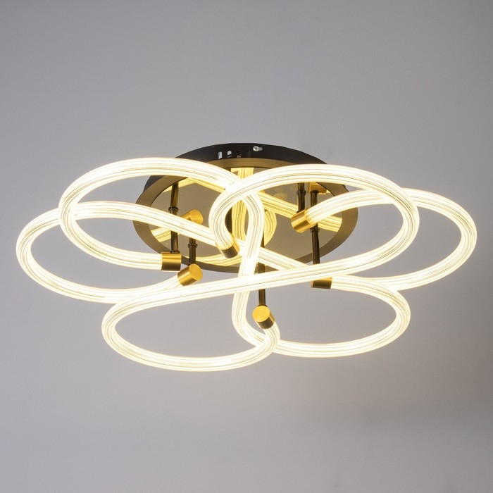 Люстра Люстра "Риоли" LED 96Вт золото 60х60х6 см BayerLux
