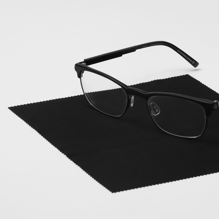 Салфетка для очков TAO №01 в индивидуальной упаковке, цвет чёрный Салфетка для очков TAO №01 в индивидуальной упаковке, цвет чёрный