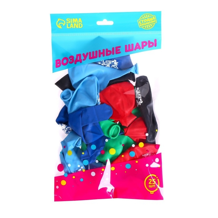 Воздушный шар латексный 12" &laquo;С Новым годом!&raquo;, 25 шт., МИКС