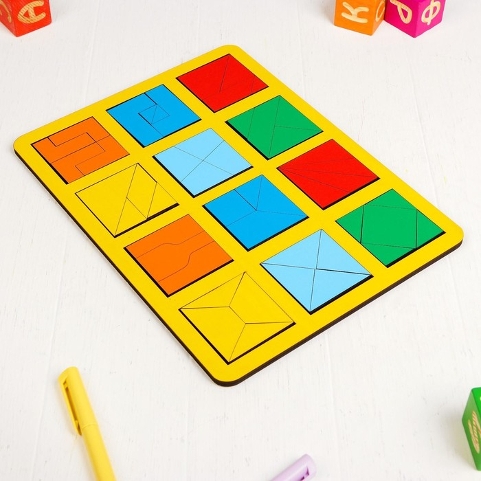 «Сложи квадрат» Б. П. Никитин, 2 уровень (макси), МИКС «Сложи квадрат» Б. П. Никитин, 2 уровень (макси), МИКС