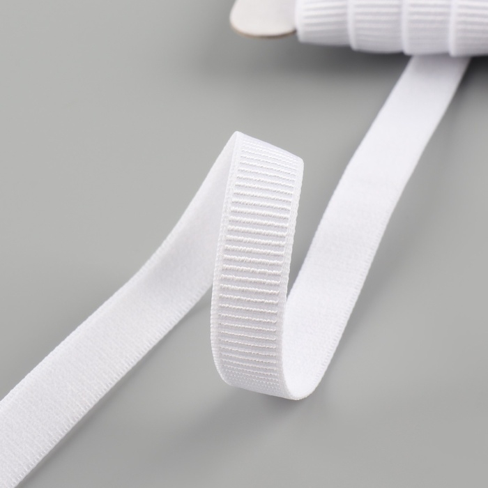 Резинка бельевая, в рубчик, 10 мм, 10 ± 1 м, цвет белый Резинка бельевая, в рубчик, 10 мм, 10 ± 1 м, цвет белый