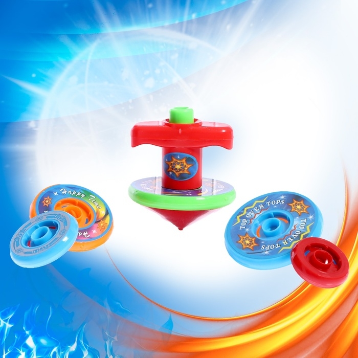 Набор волчков &laquo;Ярость тигра&raquo;, с устройством запуска, цвета МИКС