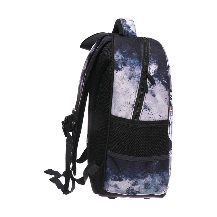 Рюкзак каркасный Феникс 37.5*27.5*14.5 "Роботы" мал чер 64622