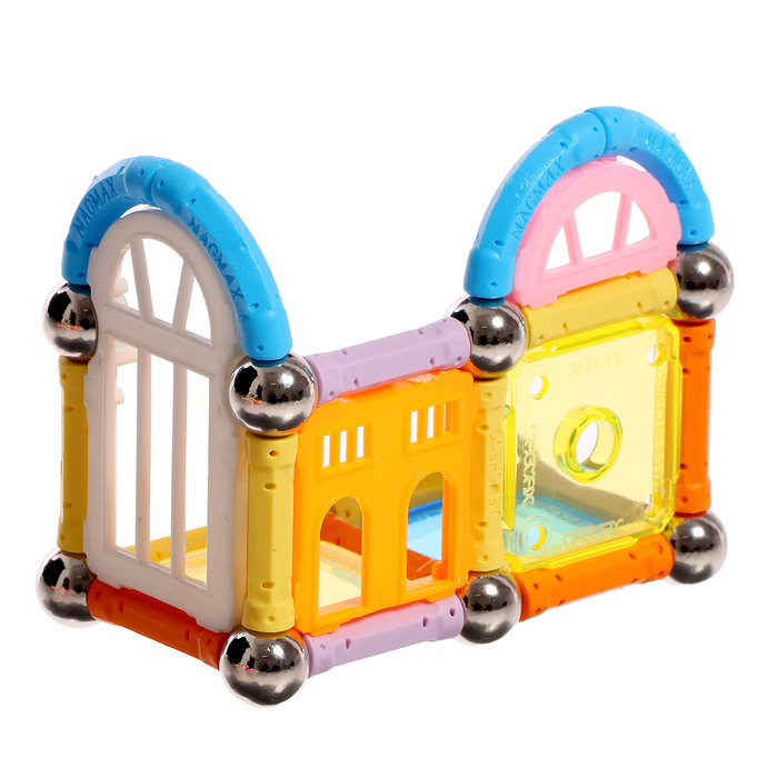 Конструктор магнитный «Построй свой дом», 90 деталей Конструктор магнитный «Построй свой дом», 90 деталей