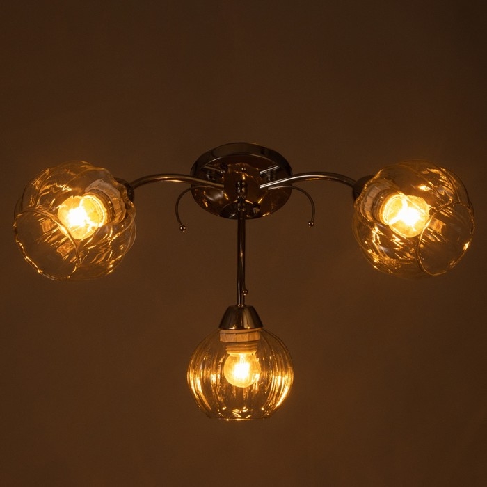 Люстра Люстра "Челси" 3х40Вт Е27 Хром 53х53х20см