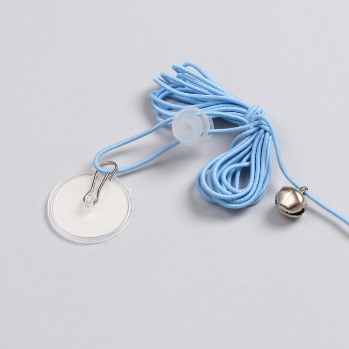 Дразнилка для кошек на креплении с бубенчиком  Дразнилка для кошек на креплении с бубенчиком "Гусеница с перьями", микс цветов