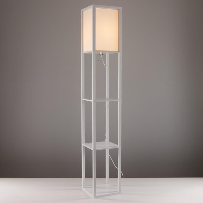 Торшер "Практик" Е27 40Вт белый 26х26х159 см