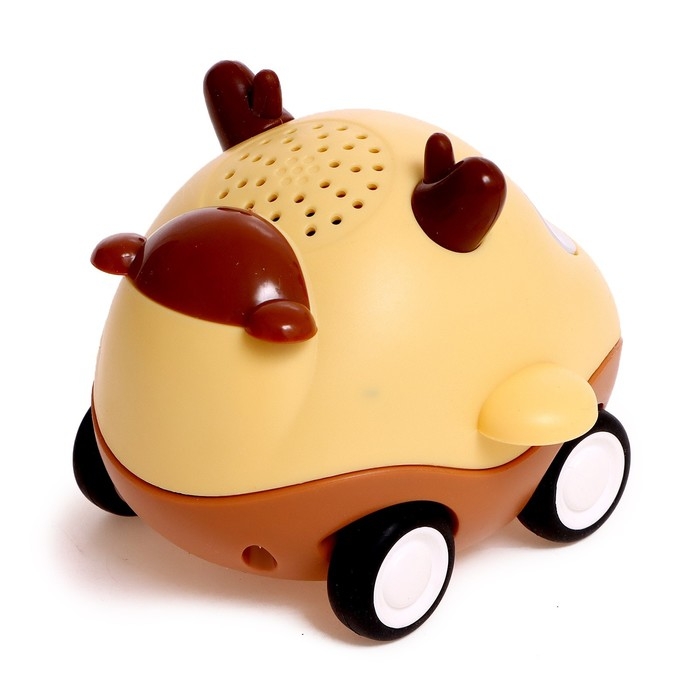 Музыкальная игрушка «Весёлые машинки», звук, свет, цвет жёлтый Музыкальная игрушка «Весёлые машинки», звук, свет, цвет жёлтый