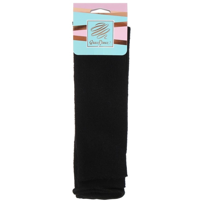 Гетры для гимнастики и танцев Grace Dance №1, длина 70 см, цвет чёрный Гетры для гимнастики и танцев Grace Dance №1, длина 70 см, цвет чёрный
