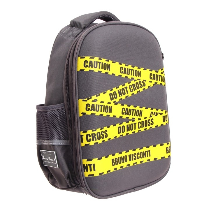 Рюкзак каркасный 38 х 30 х 20 см, Bruno Visconti "Будь осторожен"