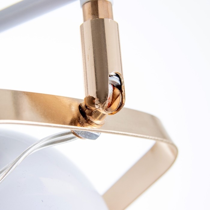 Люстра Люстра "Бирасо" 3x60Вт E27 белый-золото 58х58х40 см. Модель GZV-0036