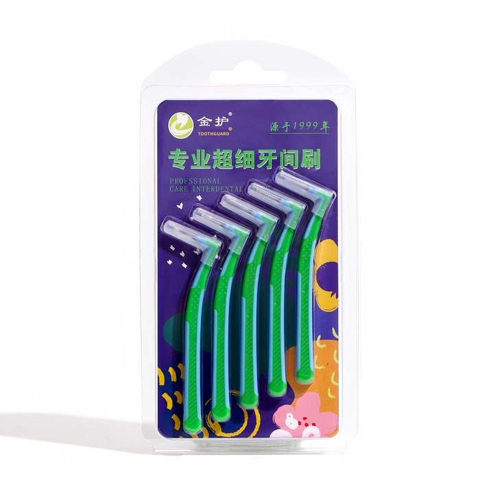 Ершики для брекетов и зубов, набор 5 шт., 0.8 мм Ершики для брекетов и зубов, набор 5 шт., 0.8 мм