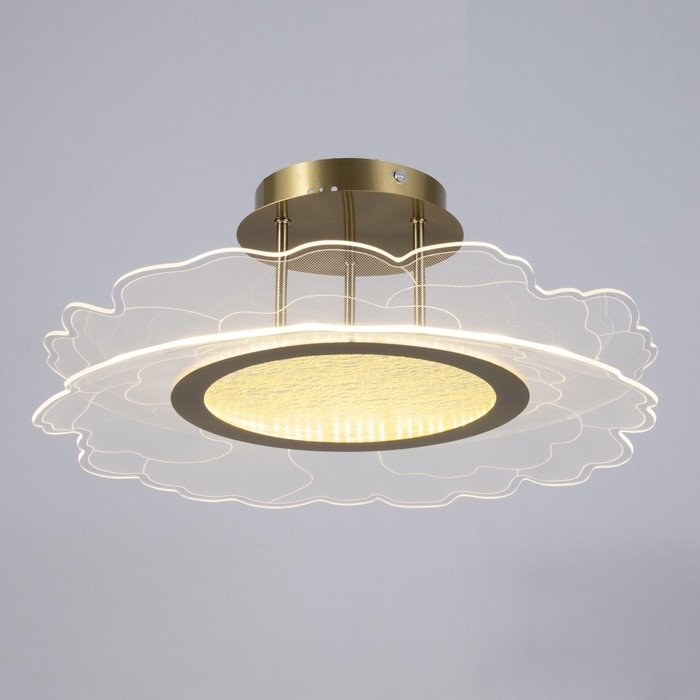 Люстра Люстра "Грация" LED 48Вт 3000-6000К золото 50х50х7-150смсм