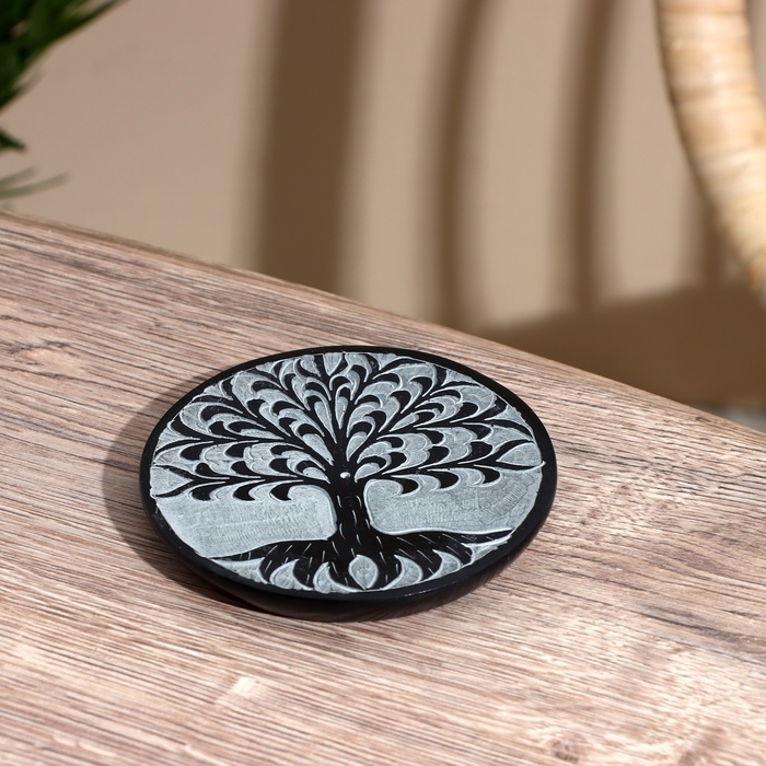 Подставка под благовония Подставка под благовония "Древо" камень 10 см