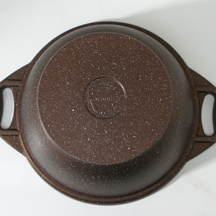 Кастрюля, 2 л, d=22 см, h=15 см, антипригарное покрытие, цвет кофейный мрамор Кастрюля, 2 л, d=22 см, h=15 см, антипригарное покрытие, цвет кофейный мрамор