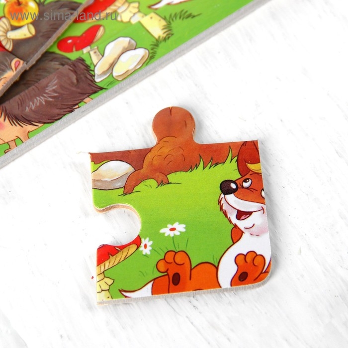 Пазл «Лесные жители» 12 элементов, 0,4×14,5×11 см Пазл «Лесные жители» 12 элементов, 0,4×14,5×11 см