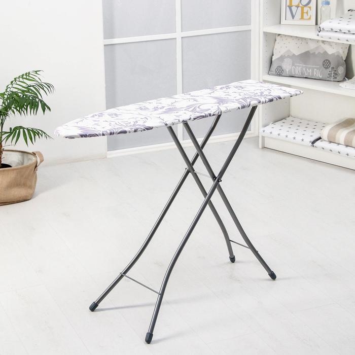 Доска гладильная Nika «Белль», 106×29 см, два положения высоты 70, 80 см, рисунок микс Доска гладильная Nika «Белль», 106×29 см, два положения высоты 70, 80 см, рисунок микс