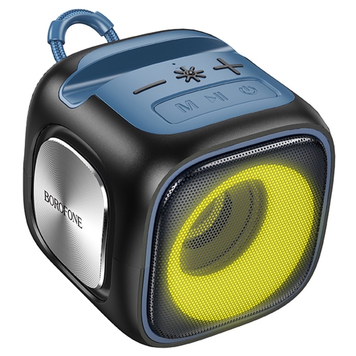 Портативная колонка Borofone BR29, 1200 мАч, 7 Вт, BT 5.3, FM, TF-карты, USB, AUX, чёрная Портативная колонка Borofone BR29, 1200 мАч, 7 Вт, BT 5.3, FM, TF-карты, USB, AUX, чёрная
