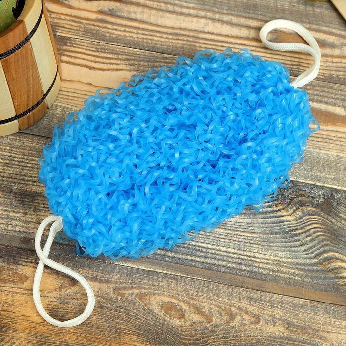 Мочалка банная Мочалка банная "Бублик", цвет микс 25 см