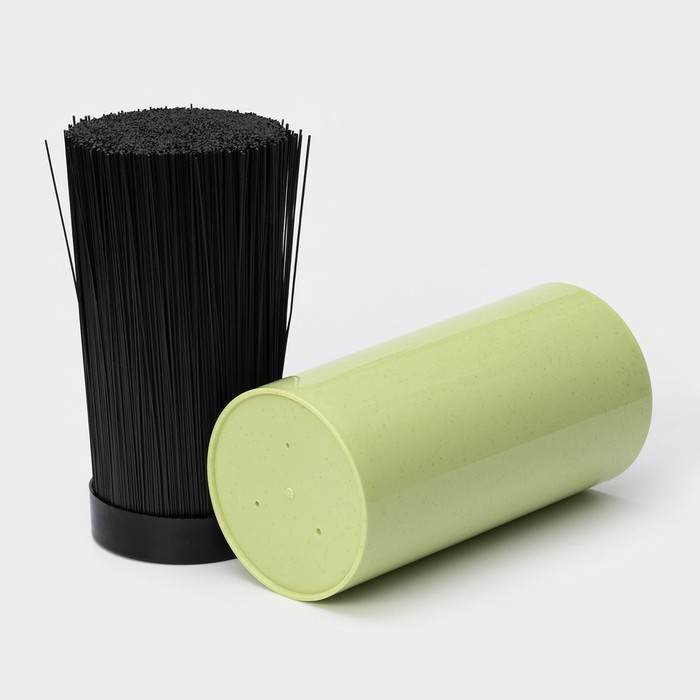 Подставка для ножей с наполнителем «Нежность», 22×11 см, цвет зелёный