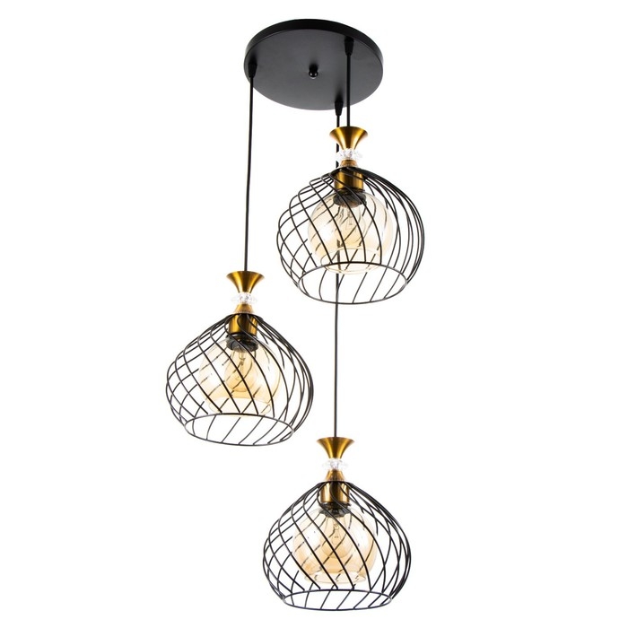 Светильник BayerLux Светильник BayerLux "Синара" 3хE27 40Вт черный 40х40х100 см