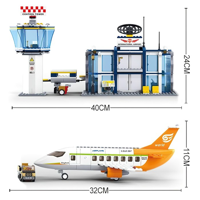 Конструктор «Международный аэропорт», 678 деталей Конструктор «Международный аэропорт», 678 деталей