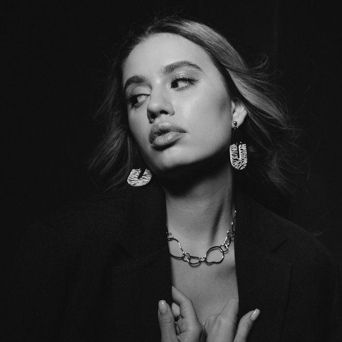 Колье «Цепь» разные звенья, цвет глянцевое серебро, 44 см