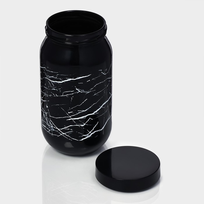Банка стеклянная для сыпучих продуктов «Марбл», 1 л Банка стеклянная для сыпучих продуктов «Марбл», 1 л