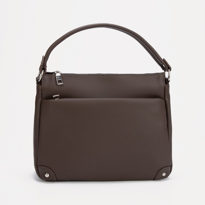 Сумка кросс-боди, отдел на молнии, наружный карман, цвет коричневый Сумка кросс-боди, отдел на молнии, наружный карман, цвет коричневый