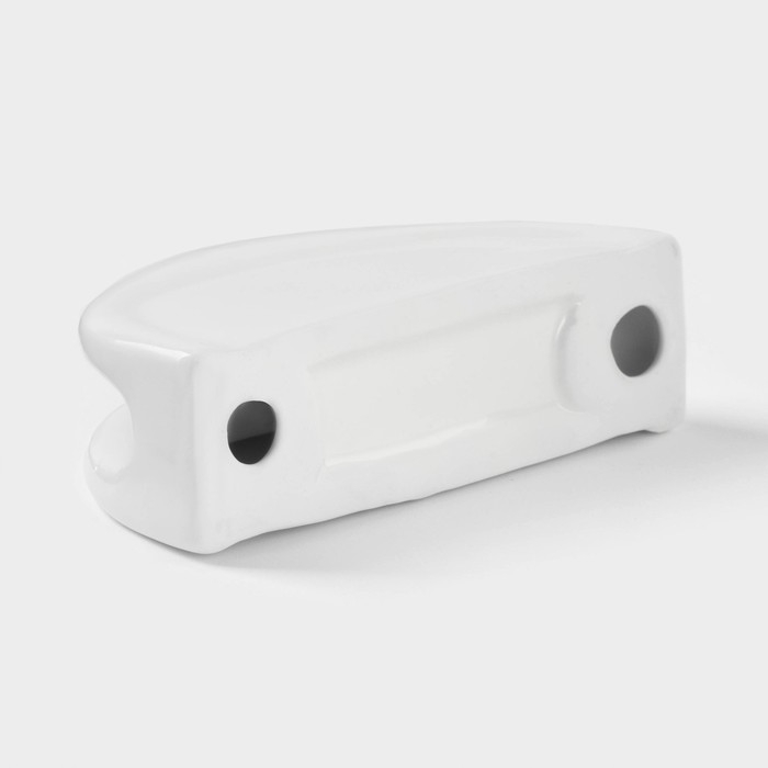 Салфетница керамическая «Классика», 11,5×3,5×6 см, цвет белый Салфетница керамическая «Классика», 11,5×3,5×6 см, цвет белый